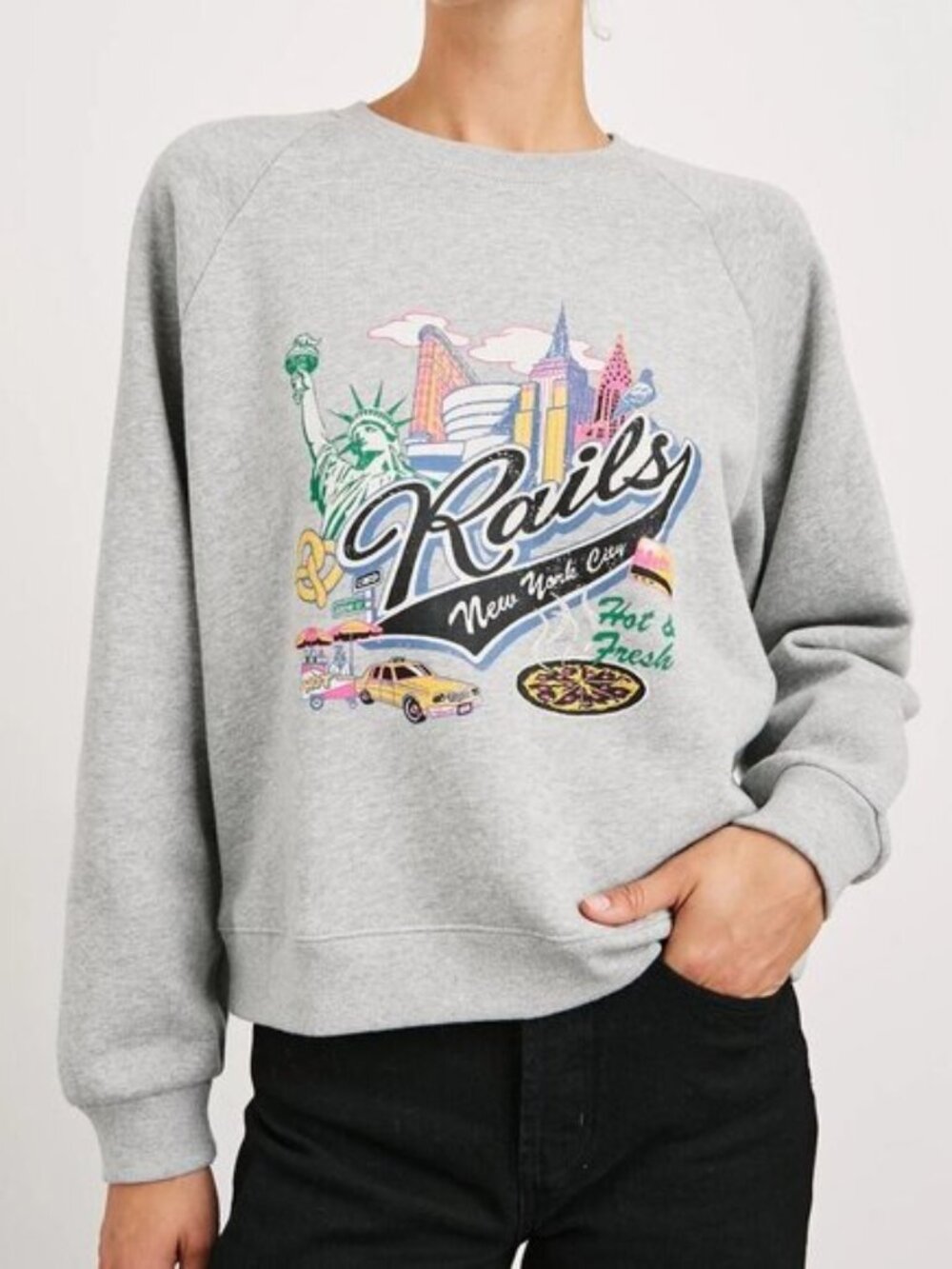 NWT Rails New York Vintage raglan sweatshirt